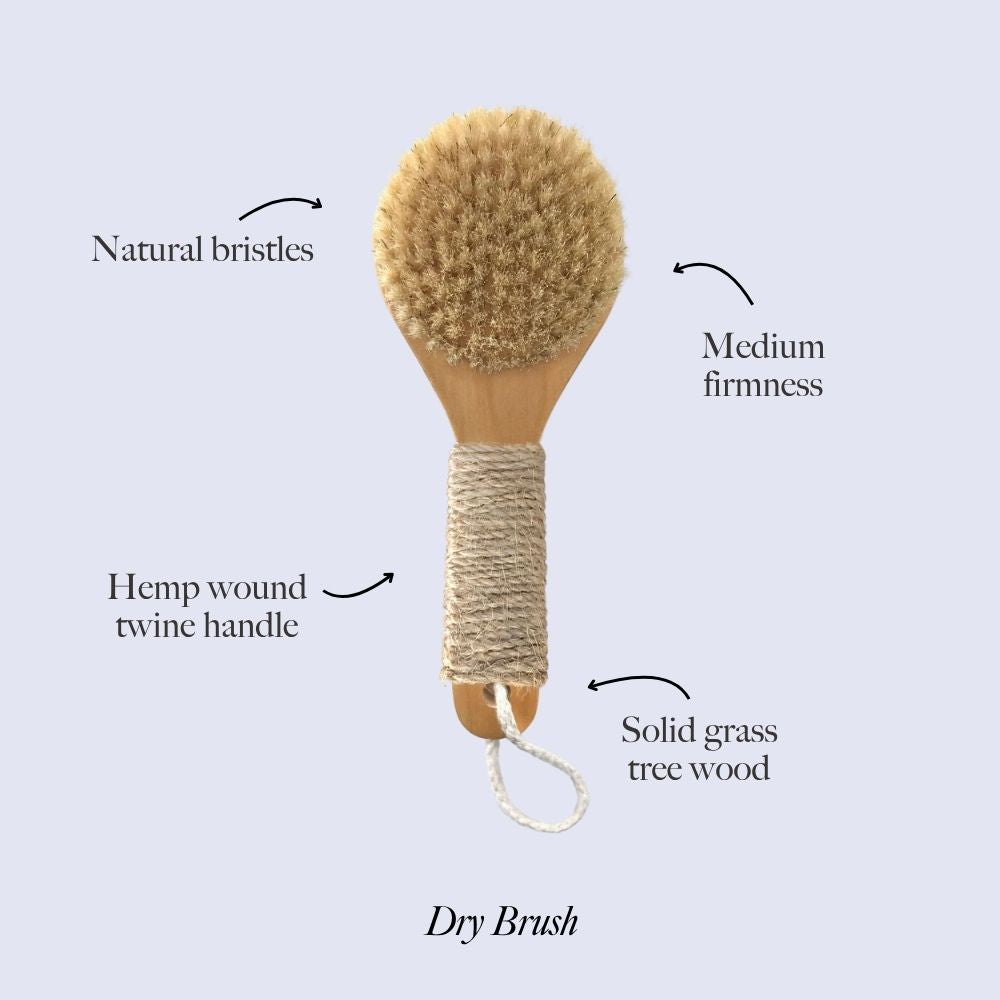Dry Brush – Natural Bristle Body Tool for Glowing Skin