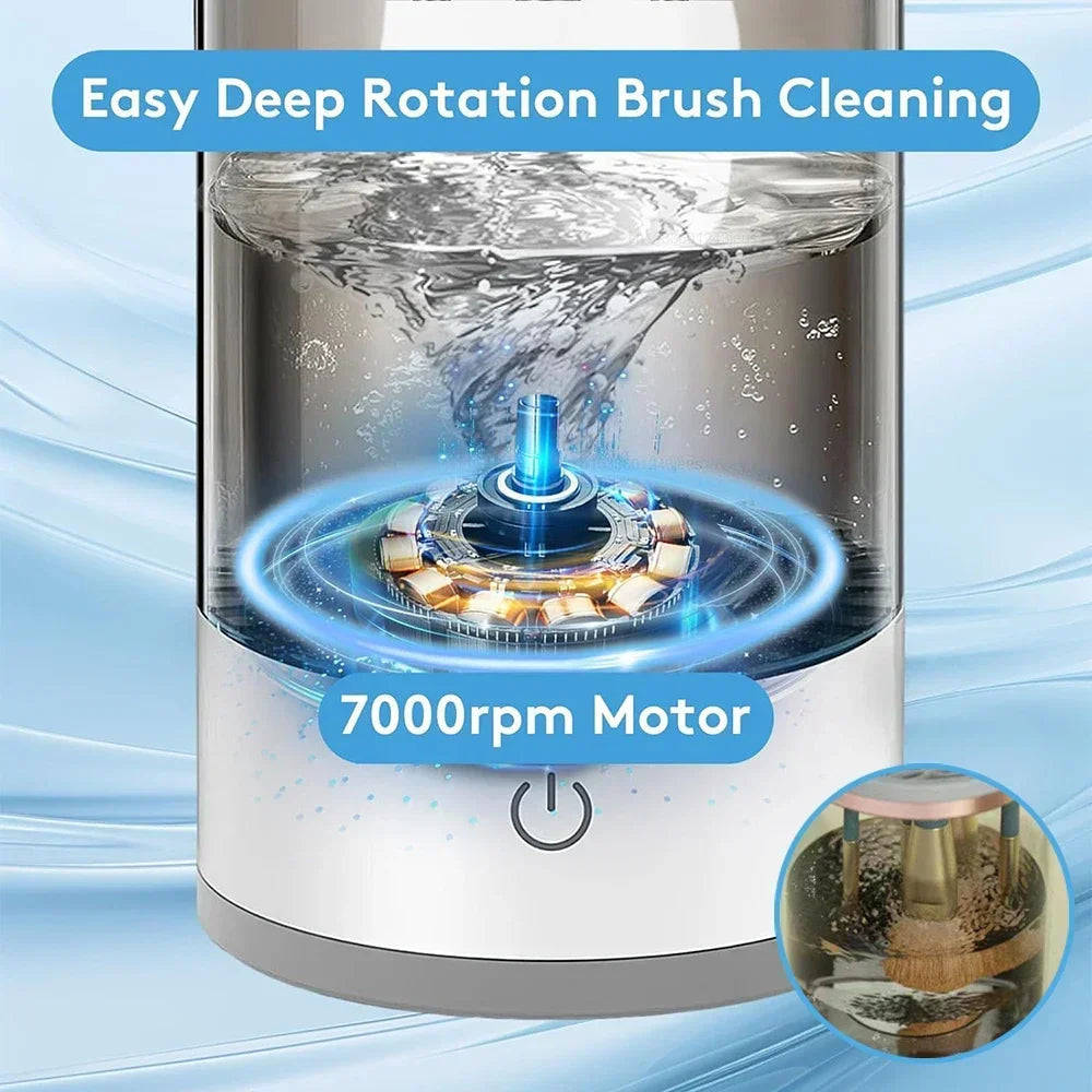 USB Electric Makeup Brush Cleaner - ON SALE - 3 In 1 Portable Drying Rack & Quick Dry Tool