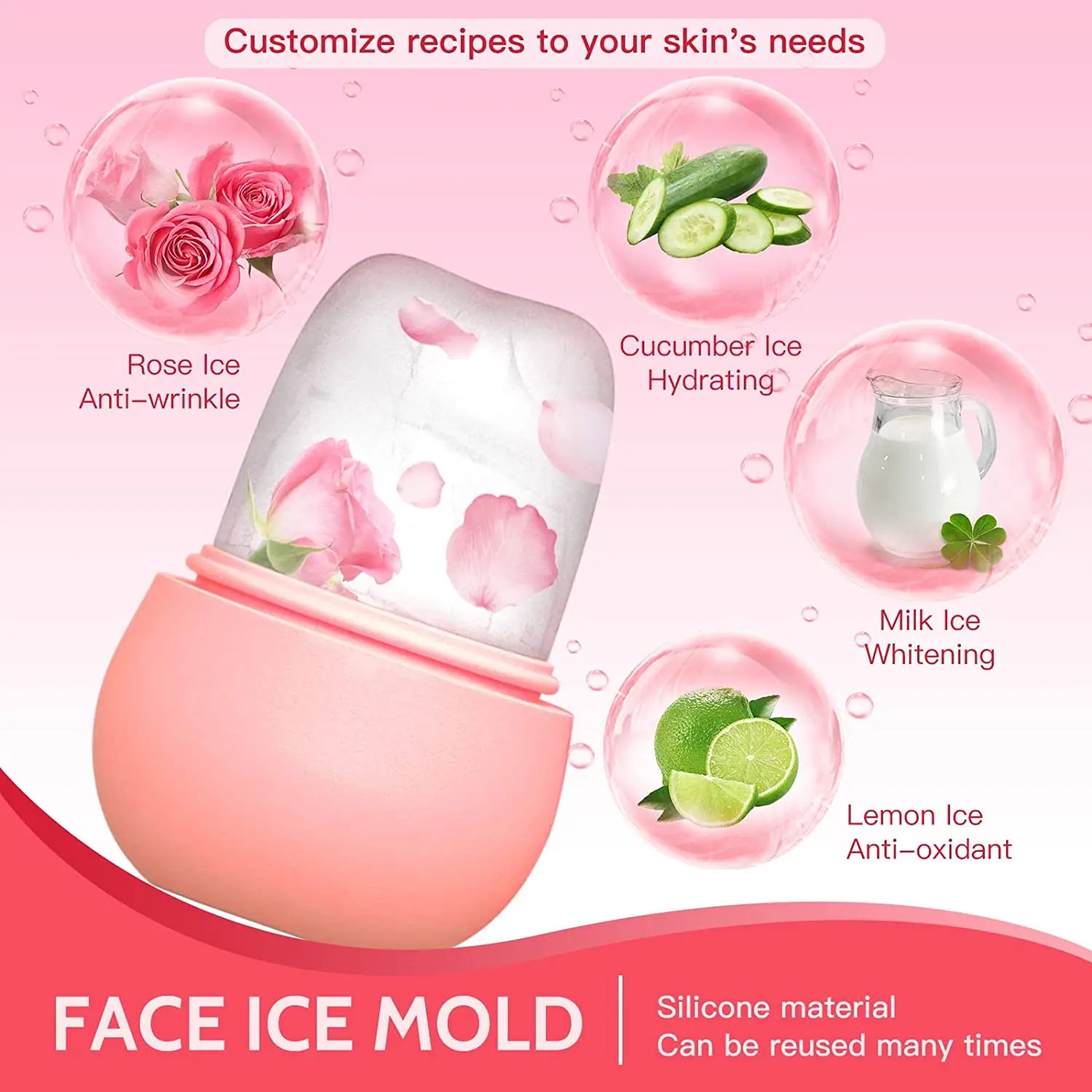 Ice Roller Skin Care Set – 4-Piece Cooling & Cleansing Kit