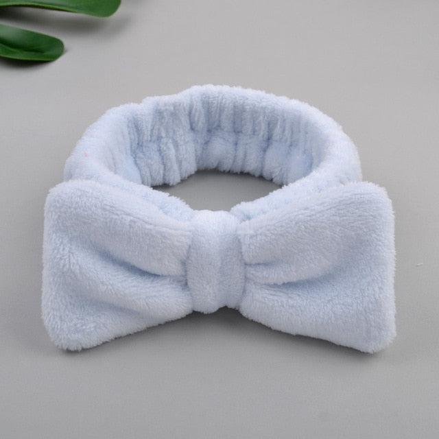 Coral Fleece Cross Knot Headband | Spa & Wash Face Hair Band