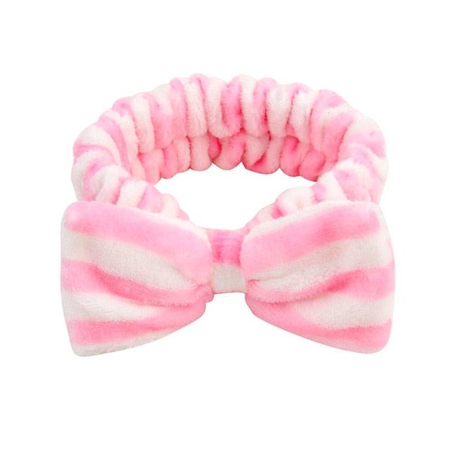 Coral Fleece Cross Knot Headband | Spa & Wash Face Hair Band