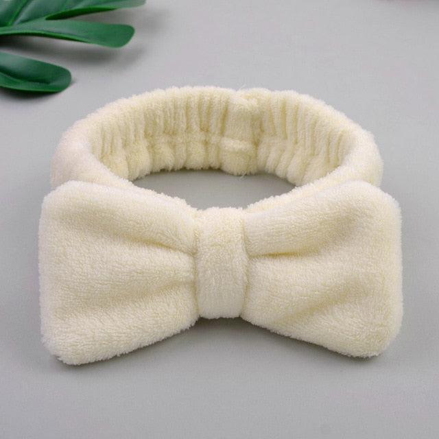 Coral Fleece Cross Knot Headband | Spa & Wash Face Hair Band