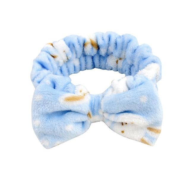 Coral Fleece Cross Knot Headband | Spa & Wash Face Hair Band