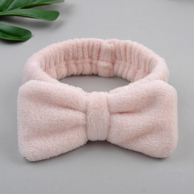 Coral Fleece Cross Knot Headband | Spa & Wash Face Hair Band