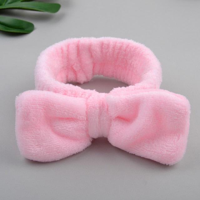 Coral Fleece Cross Knot Headband | Spa & Wash Face Hair Band