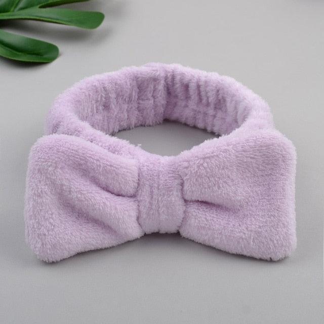 Coral Fleece Cross Knot Headband | Spa & Wash Face Hair Band