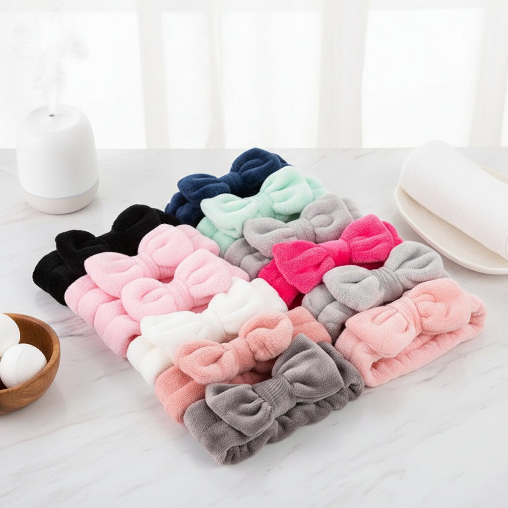 Coral Fleece Cross Knot Headband | Spa & Wash Face Hair Band