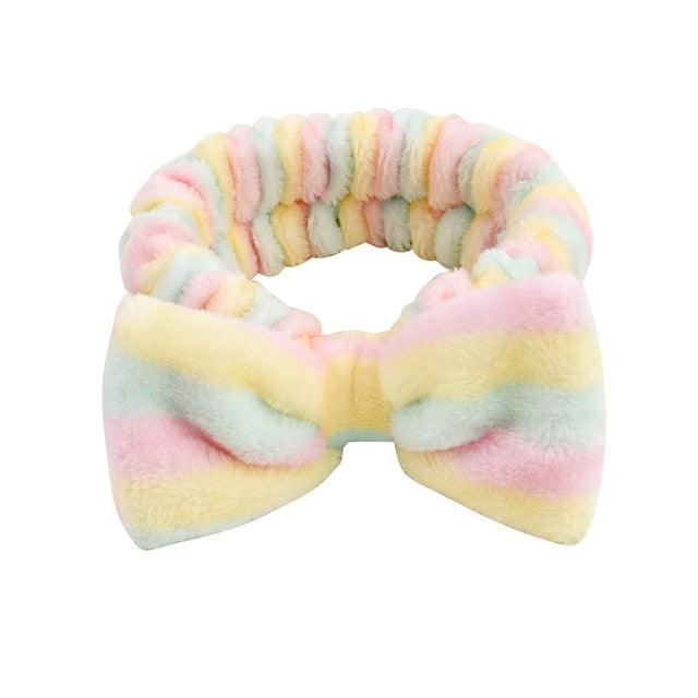 Coral Fleece Cross Knot Headband | Spa & Wash Face Hair Band