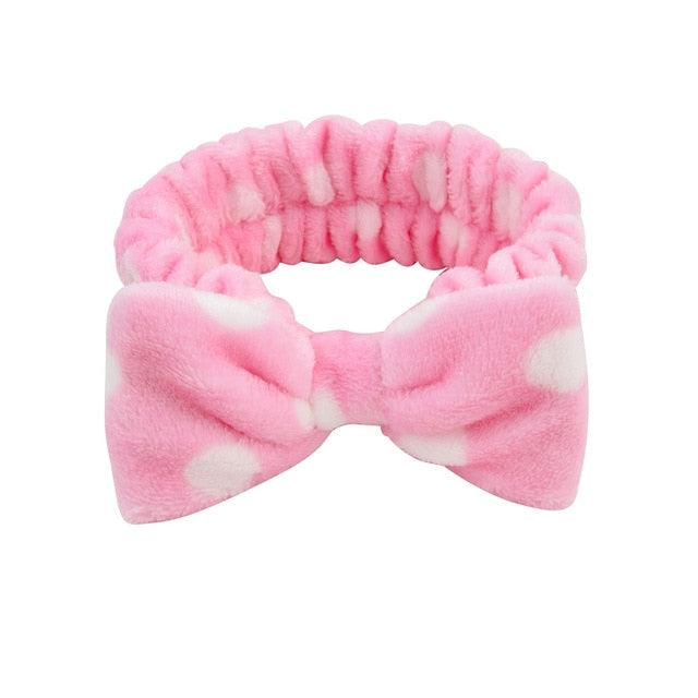 Coral Fleece Cross Knot Headband | Spa & Wash Face Hair Band
