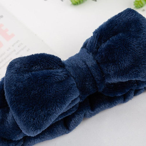 Coral Fleece Cross Knot Headband | Spa & Wash Face Hair Band