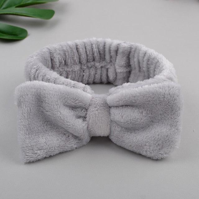 Coral Fleece Cross Knot Headband | Spa & Wash Face Hair Band