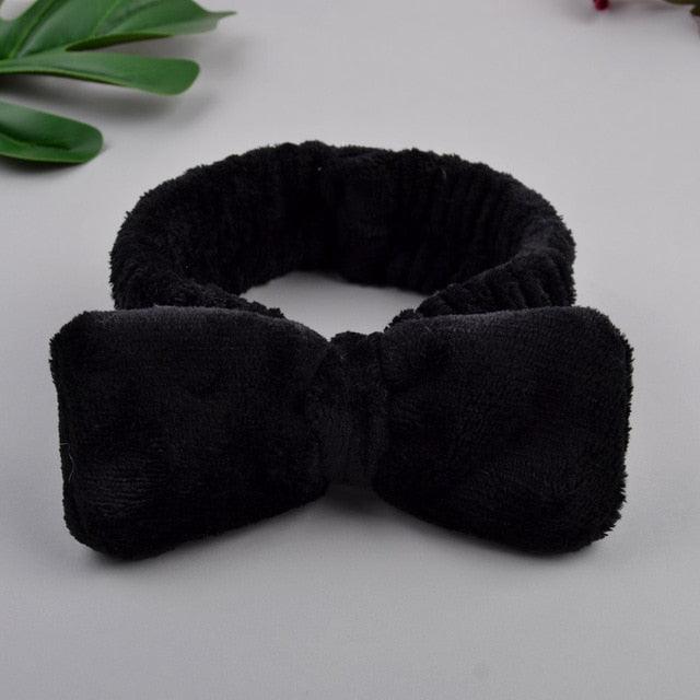 Coral Fleece Cross Knot Headband | Spa & Wash Face Hair Band