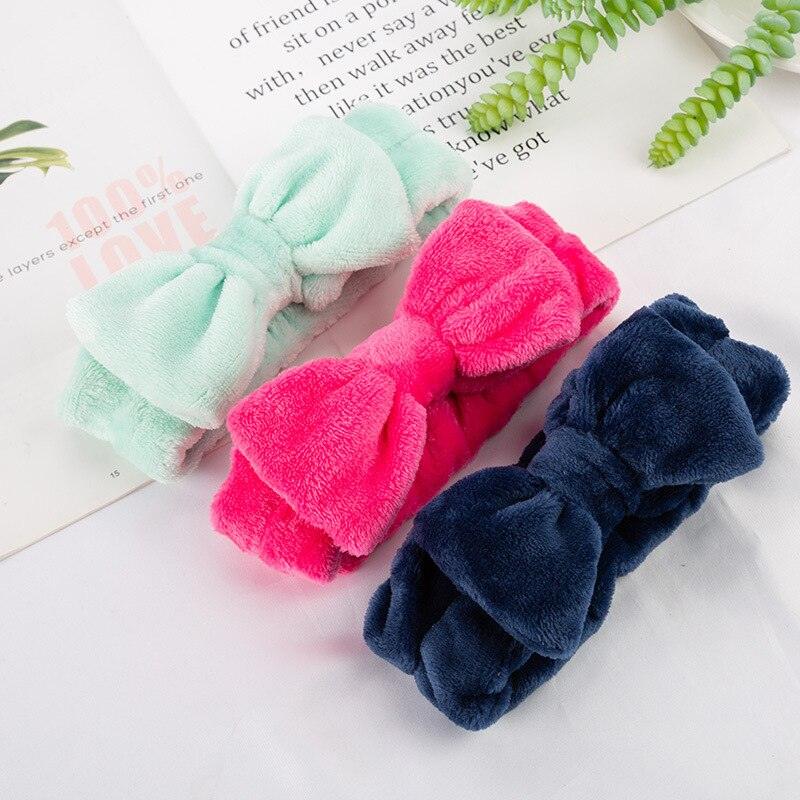 Coral Fleece Cross Knot Headband | Spa & Wash Face Hair Band