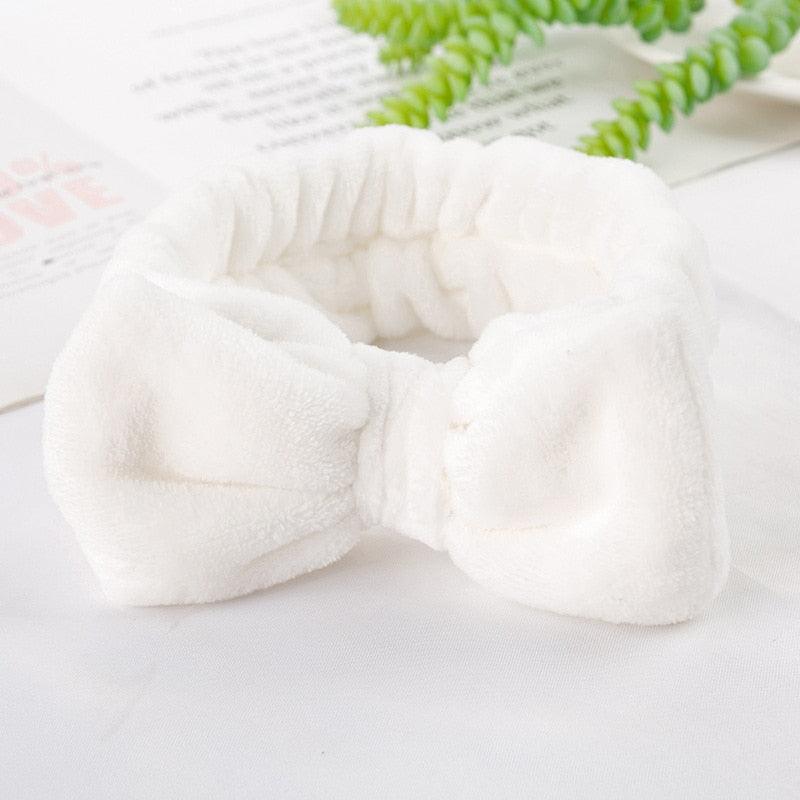 Coral Fleece Cross Knot Headband | Spa & Wash Face Hair Band