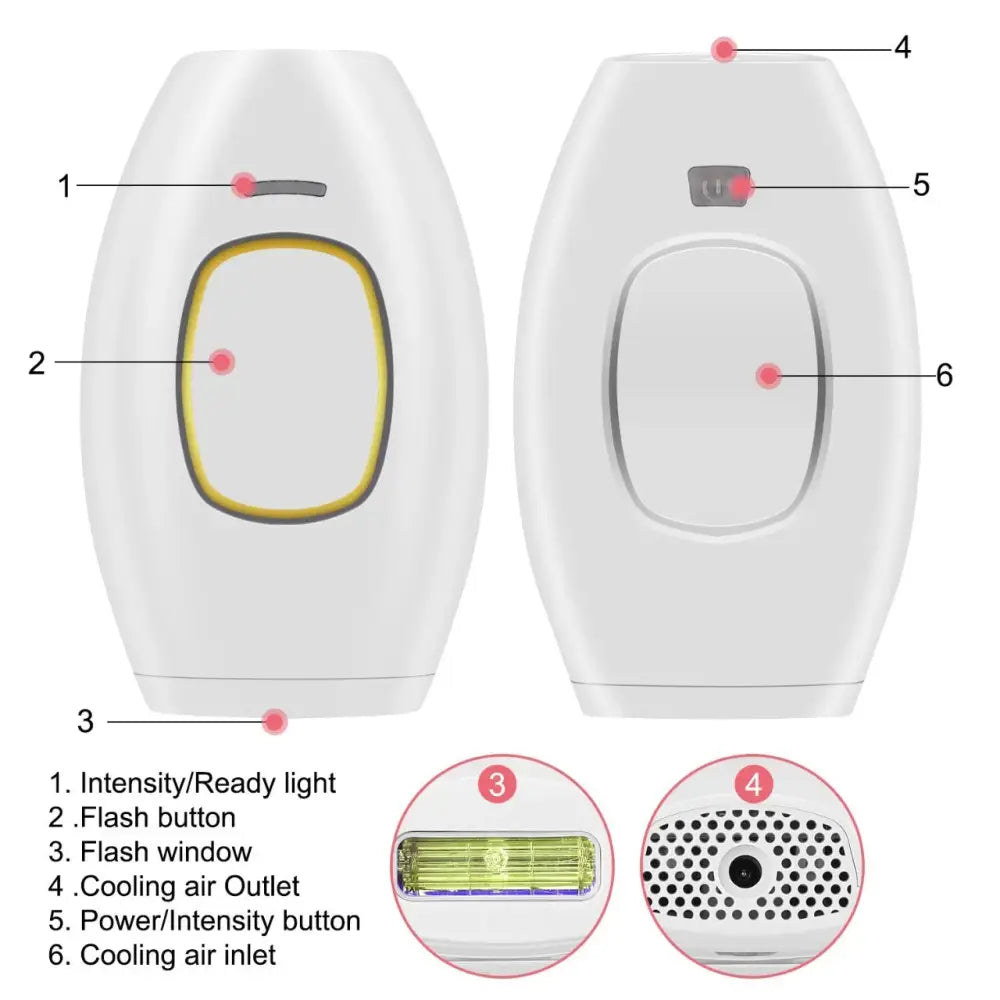 Foldable IPL Laser Hair Removal Device