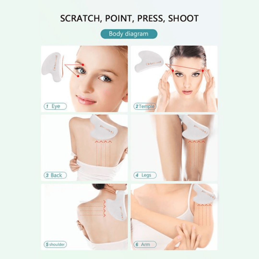 White Jade Gua Sha – Ancient Facial Lifting & Sculpting Tool