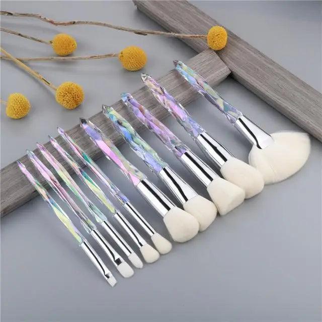 Crystal Glitter Makeup Brush Set