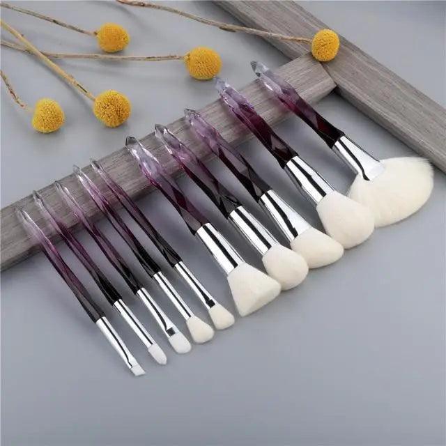 Crystal Glitter Makeup Brush Set