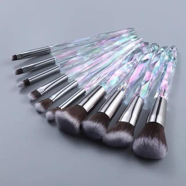 Crystal Glitter Makeup Brush Set