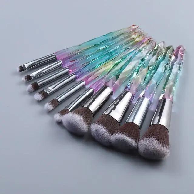 Crystal Glitter Makeup Brush Set