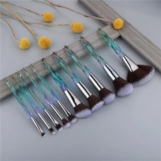 Crystal Glitter Makeup Brush Set