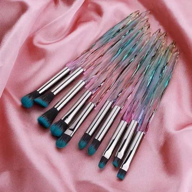 Crystal Glitter Makeup Brush Set