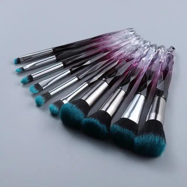 Crystal Glitter Makeup Brush Set