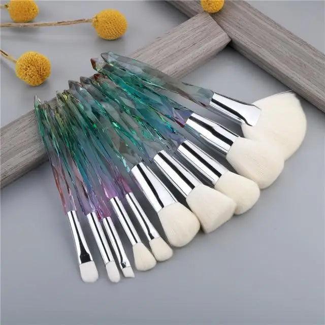 Crystal Glitter Makeup Brush Set