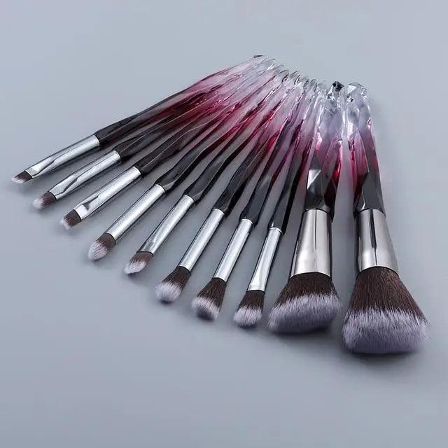 Crystal Glitter Makeup Brush Set