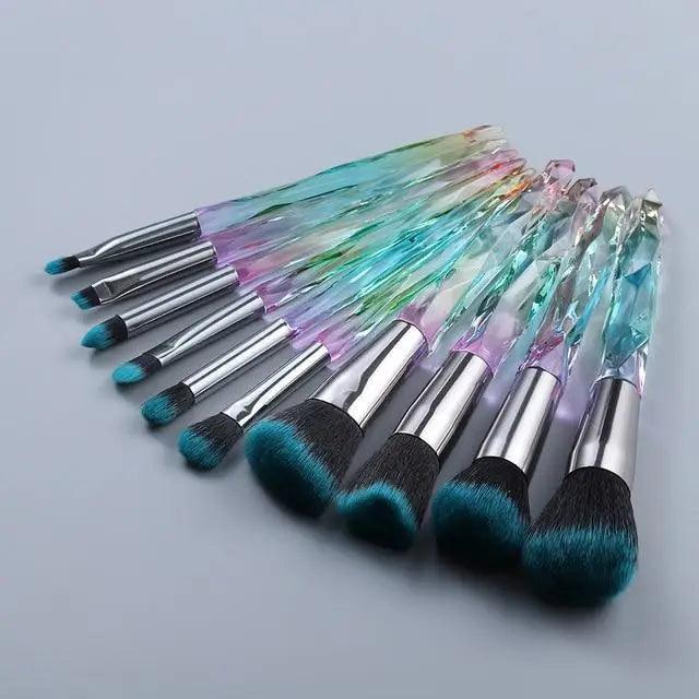 Crystal Glitter Makeup Brush Set