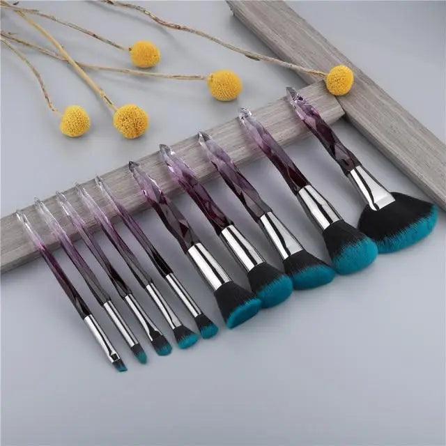 Crystal Glitter Makeup Brush Set