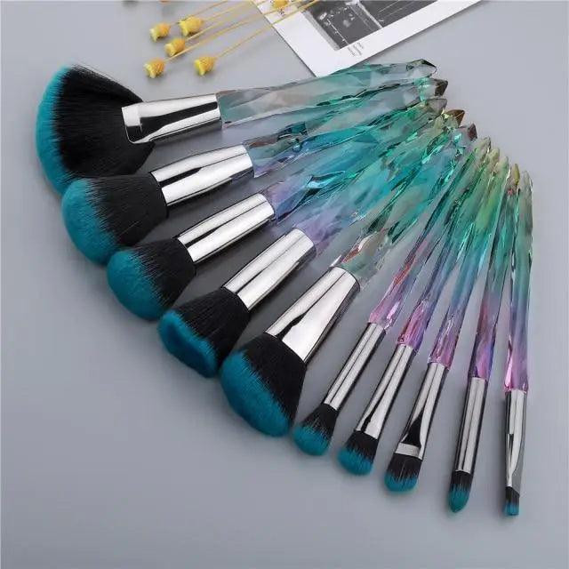 Crystal Glitter Makeup Brush Set