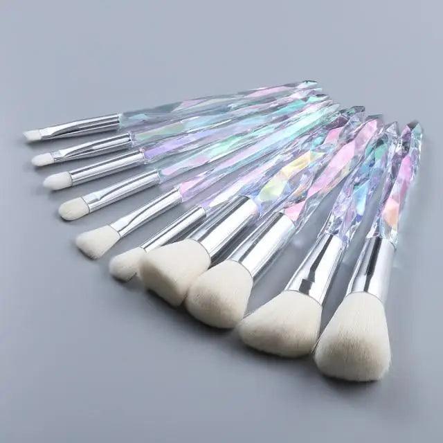 Crystal Glitter Makeup Brush Set