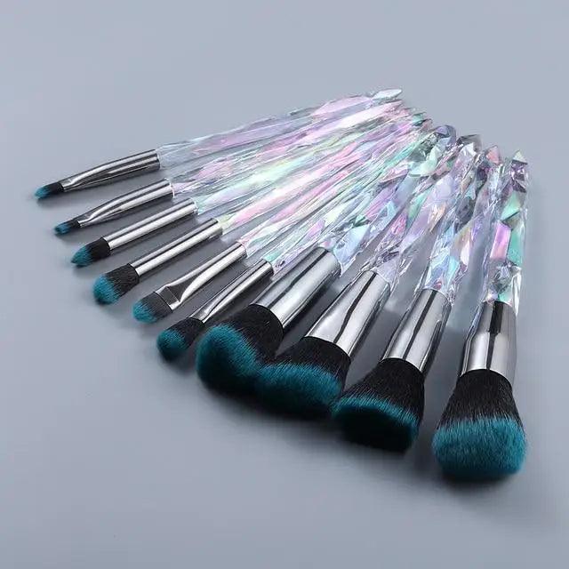Crystal Glitter Makeup Brush Set