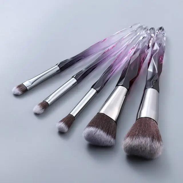 Crystal Glitter Makeup Brush Set
