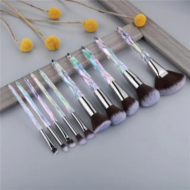 Crystal Glitter Makeup Brush Set