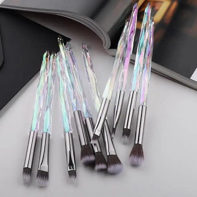 Crystal Glitter Makeup Brush Set