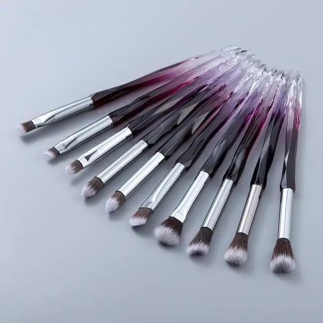 Crystal Glitter Makeup Brush Set