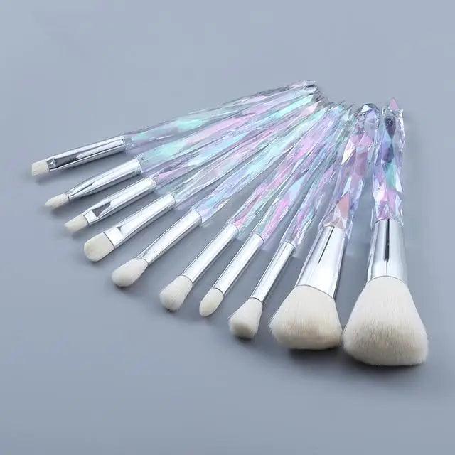 Crystal Glitter Makeup Brush Set