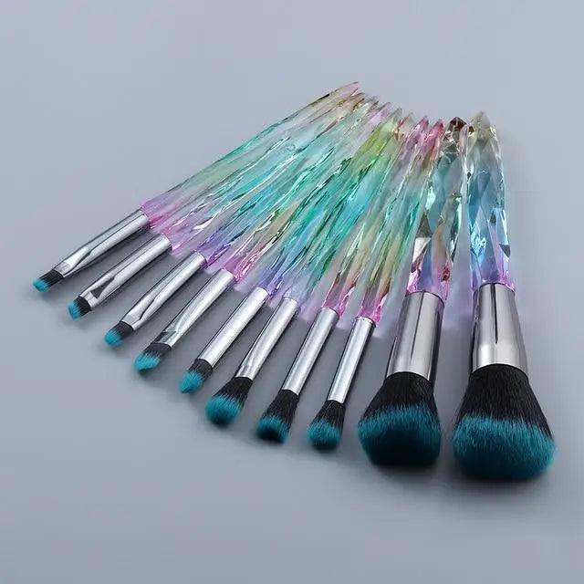 Crystal Glitter Makeup Brush Set