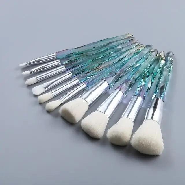Crystal Glitter Makeup Brush Set