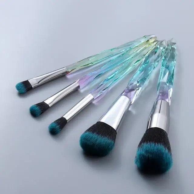 Crystal Glitter Makeup Brush Set
