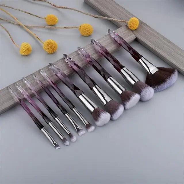 Crystal Glitter Makeup Brush Set
