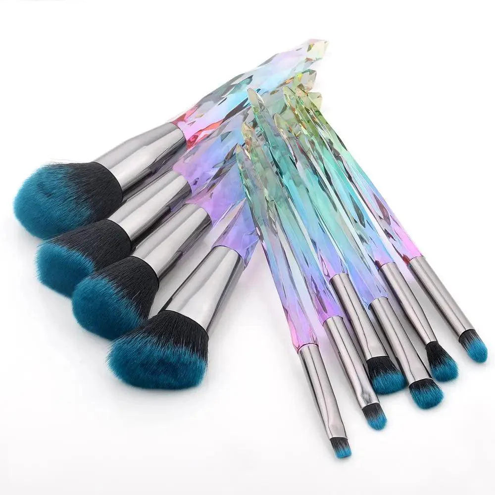 Crystal Glitter Makeup Brush Set