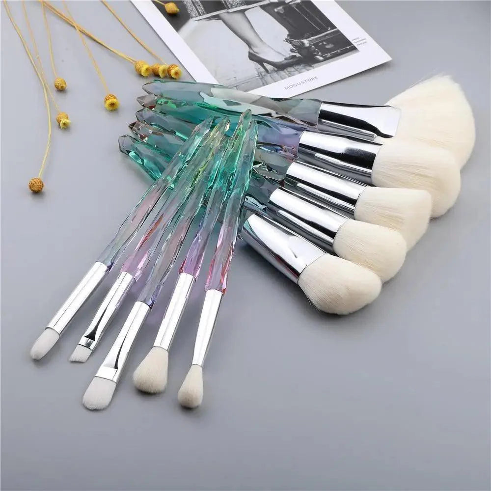 Crystal Glitter Makeup Brush Set