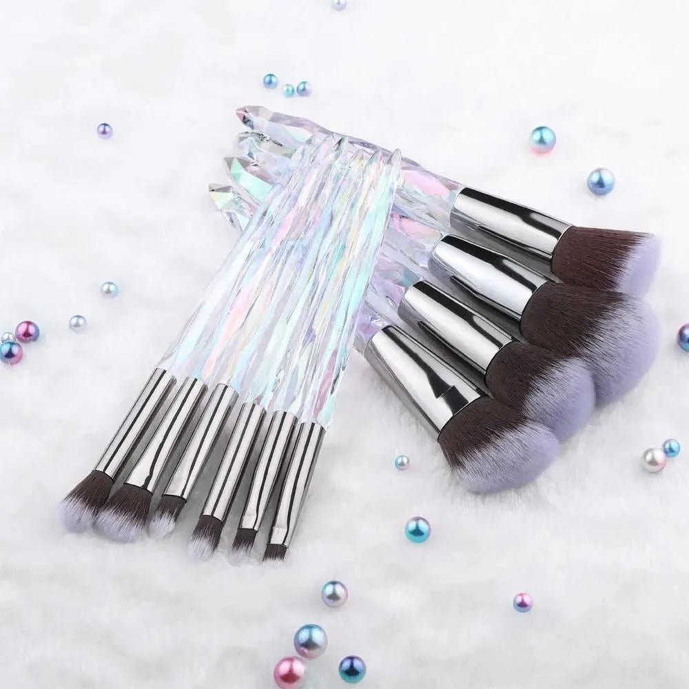 Crystal Glitter Makeup Brush Set