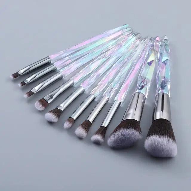 Crystal Glitter Makeup Brush Set