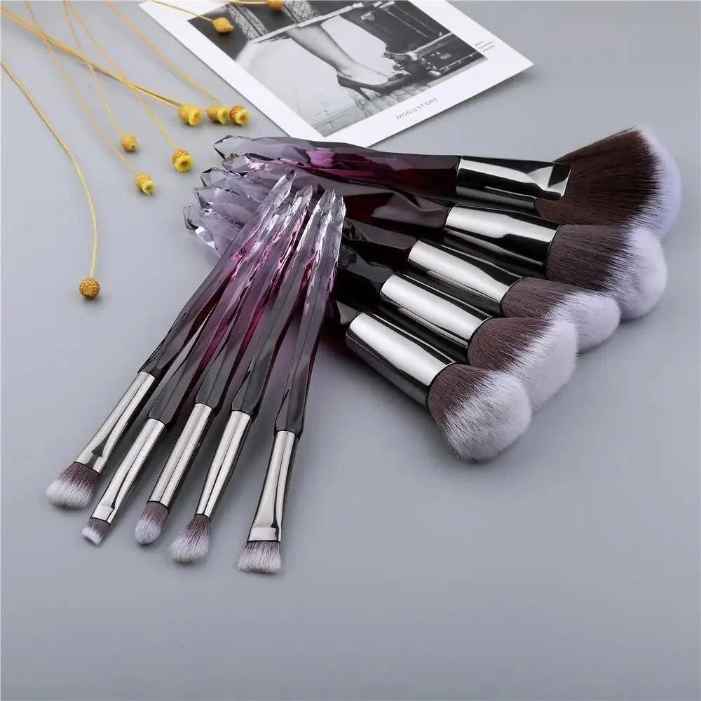 Crystal Glitter Makeup Brush Set