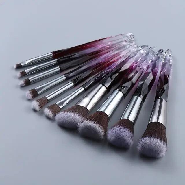 Crystal Glitter Makeup Brush Set