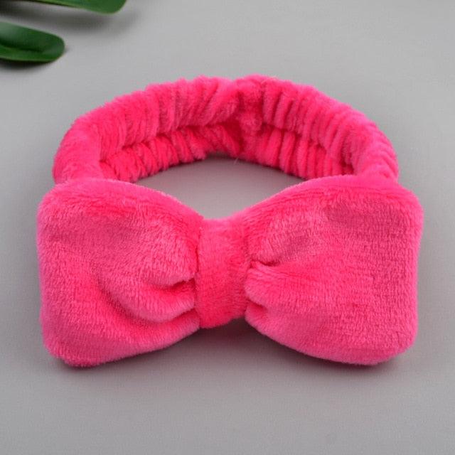 Coral Fleece Cross Knot Headband | Spa & Wash Face Hair Band